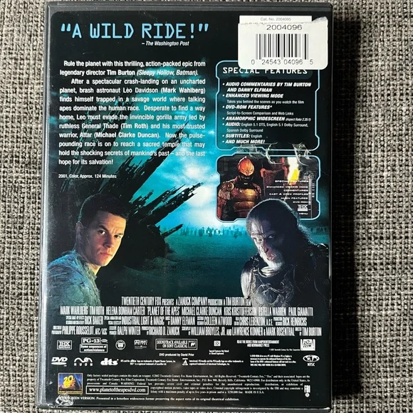 Planet Of The Apes DVD Movie - Picture 2 of 3